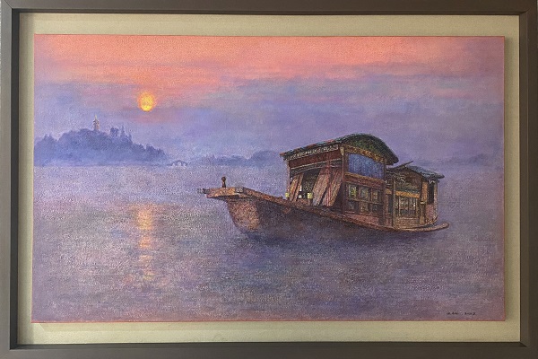 《曙光——红船精神》 郭凯 布面油画 《曙光——红船精神》 郭凯 布面油画